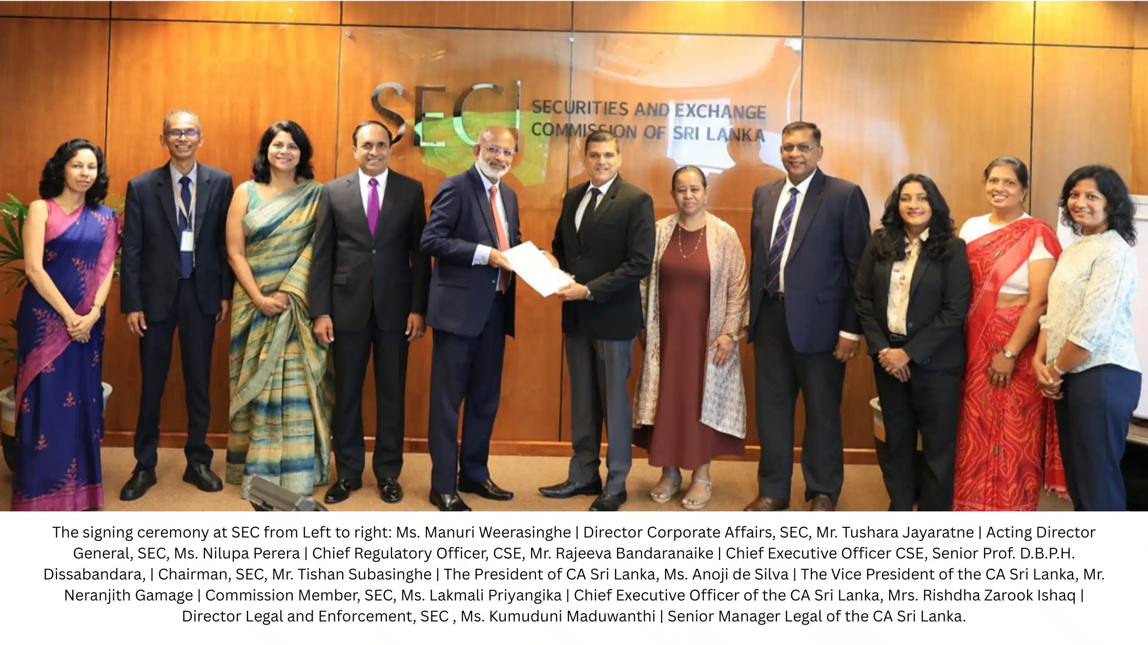 SEC, CSE and CA Sri Lanka Sign MOU to Advance XBRL-Based Digital Reporting for Listed Companies